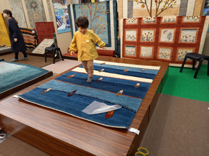 手織り絨毯 ギャベ展示会