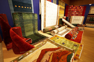 手織り絨毯 ギャベ展示会